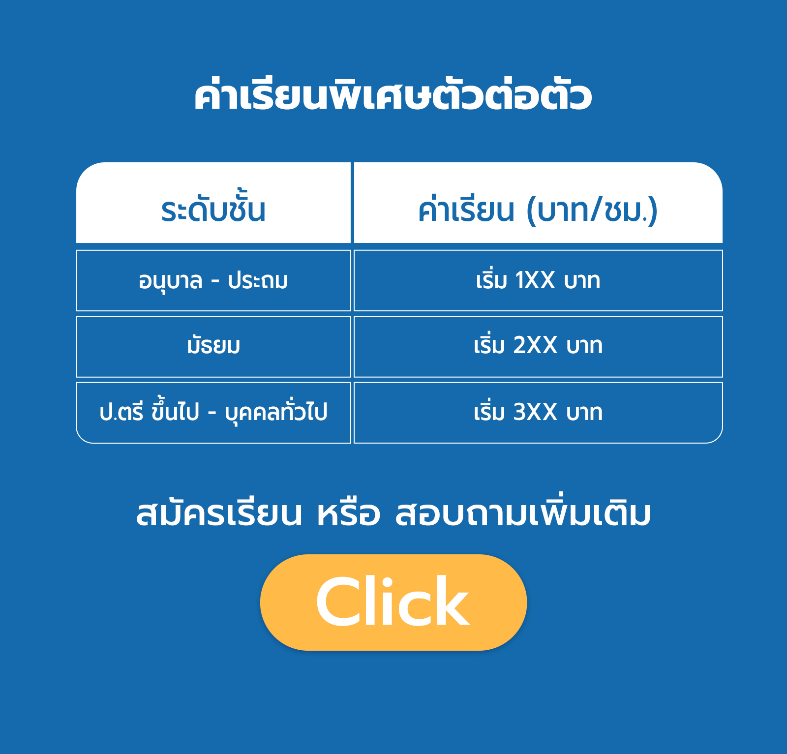 ติวเตอร์ตัวต่อตัว